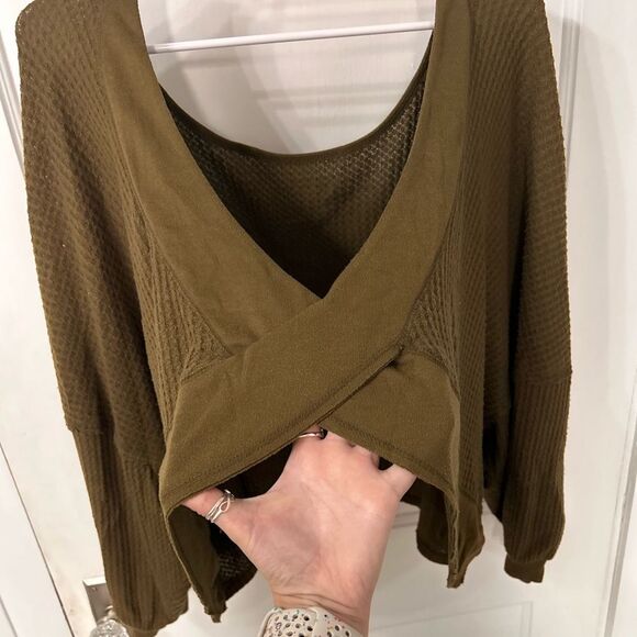 We The Free Olive Long Sleeve Top - Picture 6 of 9